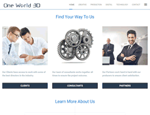 Tablet Screenshot of oneworld3d.com